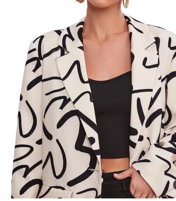 Printed blazer for womens