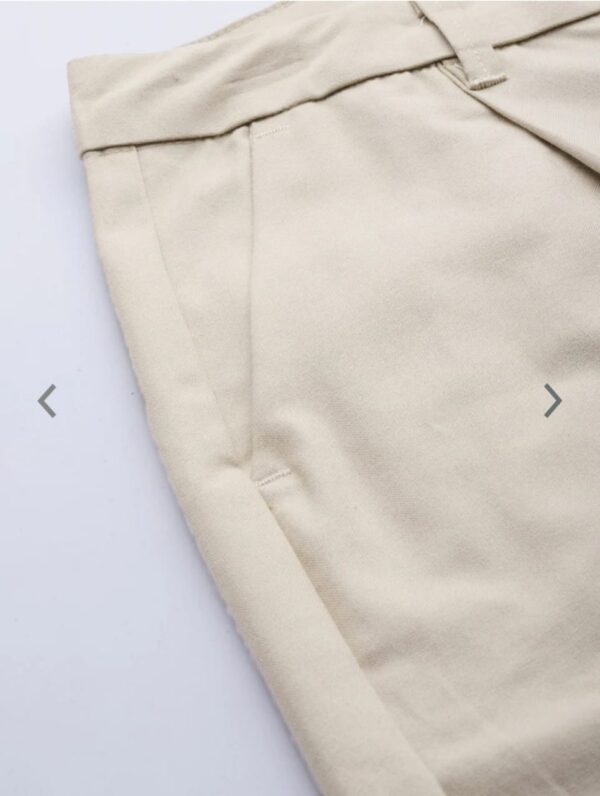 beige color formal trouser pant for women's