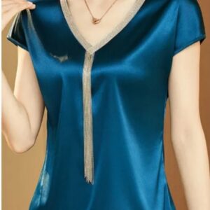 Satin sleeveless top for women's