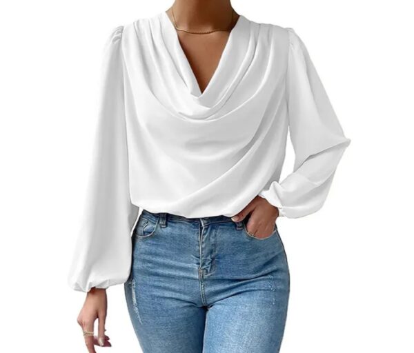 Satin long sleeves top for women's