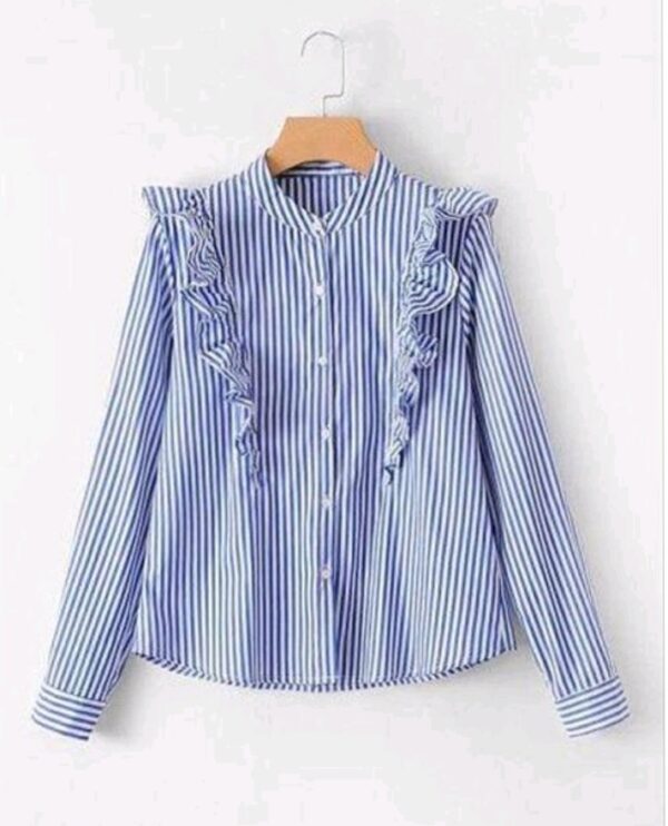 striped formal shirts for women's