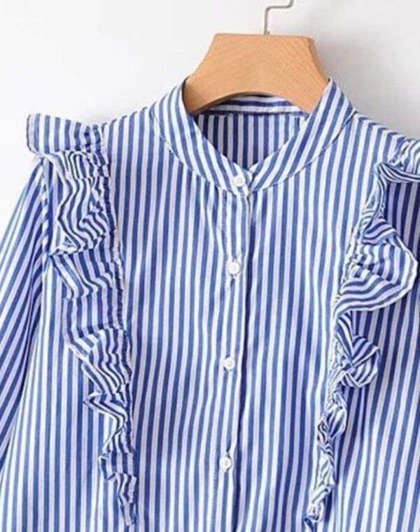 striped formal shirts for women's