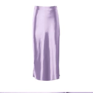 satin skirt purple color