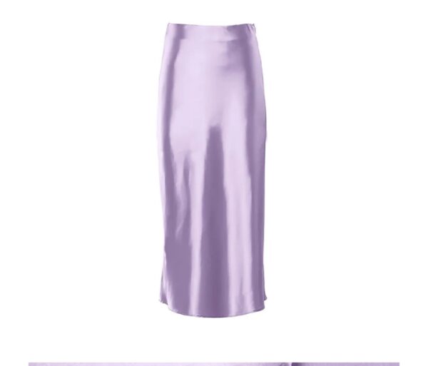 satin skirt purple color